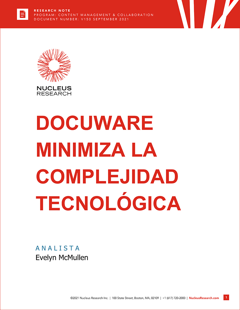 Docuware reduce la complejidad de la TI