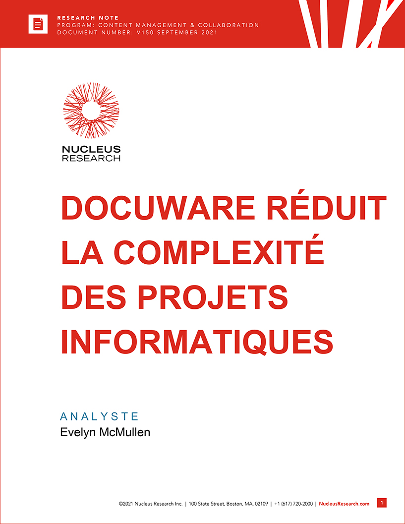 Docuware réduit la complexité informatique