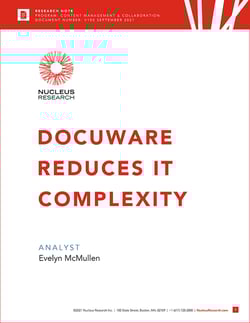 DocuWare Reduces IT Complexity