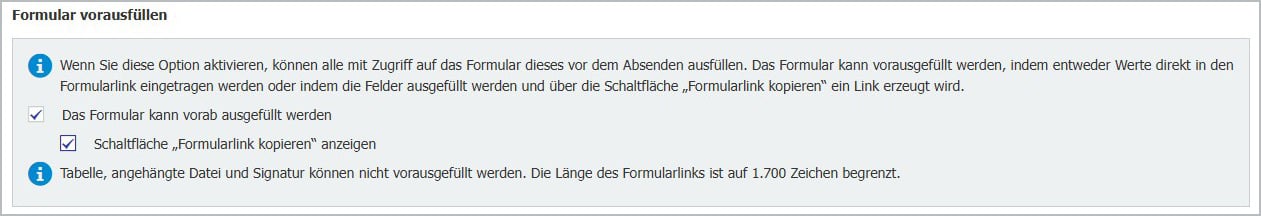 Formular vorab ausfuellen
